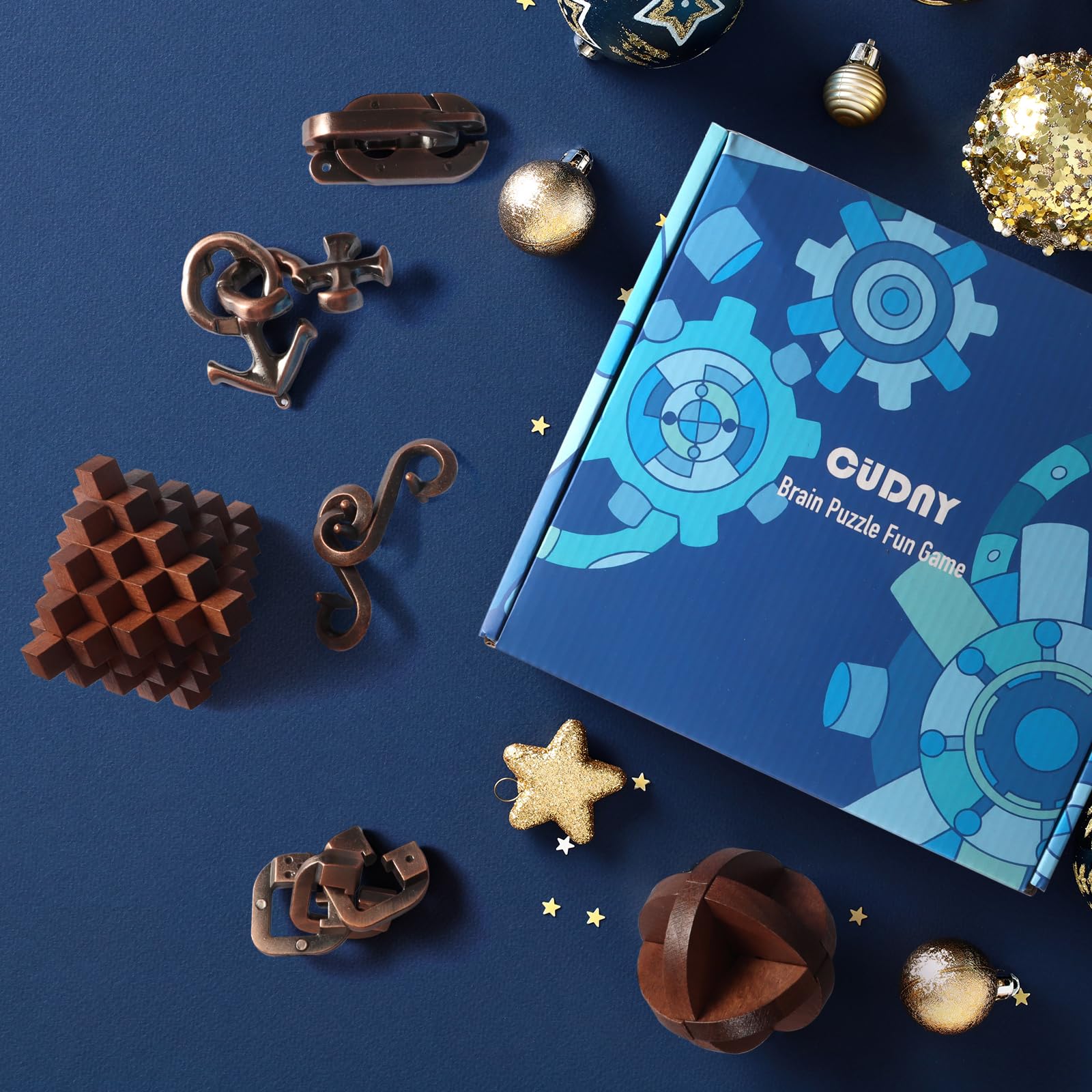 Amazon.com: CUDNY 7 Pieces Unlock Interlock Brain Teaser Games